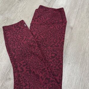 NOBULL Red Leopard Print Leggings